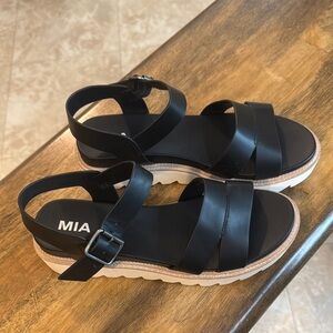 MIA Black Women's Sandals